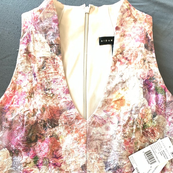 Aidan Mattox Floral Pencil Cocktail Dress - Picture 5 of 8